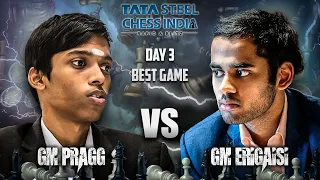 MATINDING crucial last Round, SICILIAN BATTLE! | GM Pragg vs GM Erigaisi Tata Steel India Rapid 2023