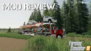 TLX Phoenix Semi | Car Transport Trailer | Mod Review | Farming Simulator 19 | XBOX