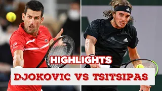 Highlights Novak Djokovic vs Tsitsipas | Chung kết đơn nam Roland Garros 2021| Tennis