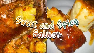 Juicy Sweet and Spicy Salmon with Pineapple/KrysCooks