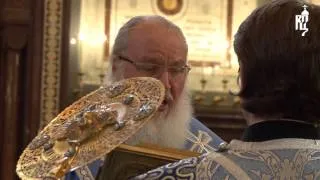 В канун праздника Успения Патриарх Кирилл совершил всенощное бдение