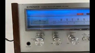 Pioneer SX-550 Vintage Stereo Receiver