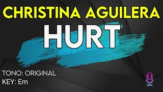 Christina Aguilera - Hurt - Karaoke Instrumental