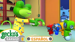 Gecko es sonámbulo | 🐸 Garaje de Gecko | Carros para niños | Vídeos educativos