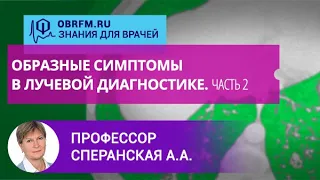 Профессор Сперанская А.А.: Образные симптомы в лучевой диагностике. Часть 2