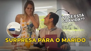 Surpresa pro marido: Você vai ser PAPAI - Descoberta da GRAVIDEZ | Jéssyca Monteiro