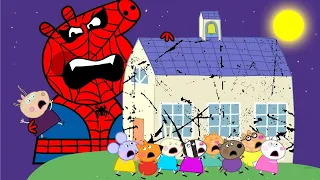 Spider Man At School - Sad Story of Peppa Pig | Peppa Pig Funny Animation