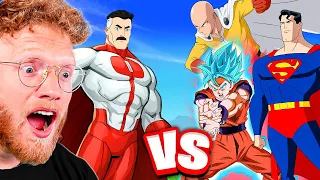 OMNI MAN Vs EVERYONE! (Goku, One Punch Man, Superman & More!)