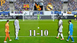 Longest Penalty Shootout | FC Barcelona vs Real Madrid | eFootball™ Gameplay #lewandowski