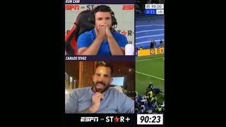 REACCIÓN Del Kun Agüero y Carlos Tevez al partido del Real Madrid vs Manchester city.