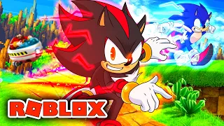 Sonic & Shadow Play SONIC SPEED SIMULATOR on ROBLOX?!