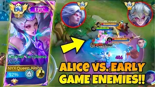 WHEN ALICE GET REVENGE AND NO MERCY IN LATE GAME! 😈| MLBB