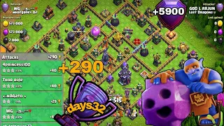 Days32 October season|super bowler smash strategy th15 leagend league attacks|clash of clans