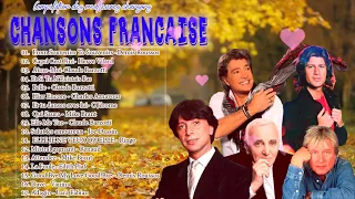 Mike Brant,  Charles Aznavour,  Frédéric François, Hervé Vilard, C Jerome_Musique Française 70 80