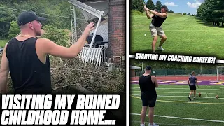 Pat McAfee Visits His Destroyed Childhood Home... | Mr. Friday Night Vlog #15