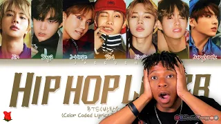 American Rapper's first time hearing BTS - Hip Hop Lover (힙합성애자) (w/ Color Coded Lyrics) | REACTION