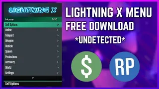 GTA V Online Lightning X Mod Menu PC | Free Download + Undetected | German