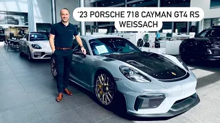 Presenting this 2023 Arctic Grey Porsche 718 Cayman GT4 RS | Walk Around |