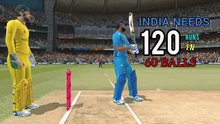 INDIA NEEDS 120 RUNS IN 60 BALLS || THE CHASE IS ON || @iam_sravan || VS AUSTRALIA