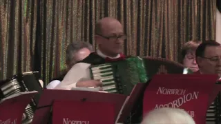 The Norwich accordion band plays As time goes by