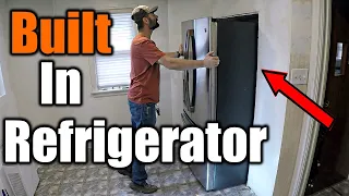 How To Recess A Refrigerator Into A Wall For Your High End Kitchen Remodel | THE HANDYMAN |