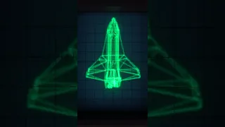 A space shuttle on an analog oscilloscope! Vector graphics from sound :-)