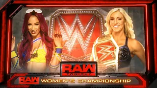 Sasha Banks Vs Charlotte Flair Campeonato Femenino de Raw - WWE Raw 03/10/2016 (En Español)