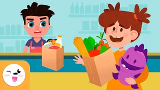 SUPERMARKET for Kids - Learn How to Shop at the Supermarket - Vocabulary - Compilation