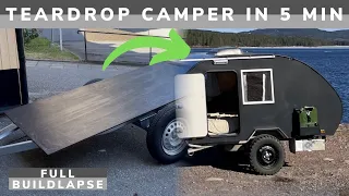 DIY Teardrop Camper FULL build timelapse