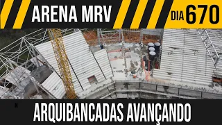 ARENA MRV | 3/3 ARQUIBANCADAS AVANÇANDO NO PRÉDIO 01 | 19/02/2022