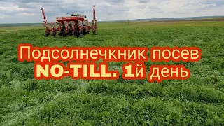 Посев подсолнечника по NO-TILL. Есть и солончаки .1й день.06.05.21.