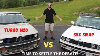 BMW E30 TURBO M20 VS. S52 SWAPPED E30: Which one is better?