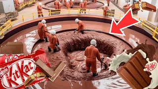 How KITKAT Chocolate is Made | 7 MILLION KITKAT Chocolates EACH Day!!🍫🏭