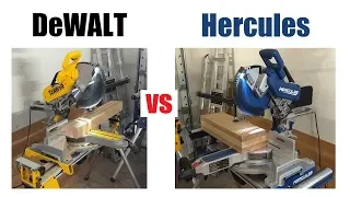 Hercules vs DeWALT Miter Saw Review (Harbor Freight Bringing the HEAT!)