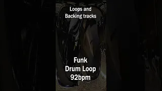 Funk Drum Backing Track - 92bpm #funk #drums #loop