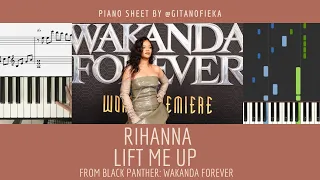 LIFT ME UP - RIHANNA (from BLACK PANTHER: WAKANDA FOREVER) | Piano Cover | Sheet | Tutorial | Chord