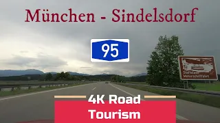 Driving Germany: A95 München - Sindelsdorf - 4K drive on a nice german motorway