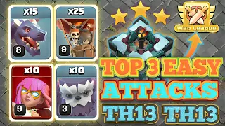 TOP 3 ! TH13 New Attack Strategy! Titan Attack! - Clash of Clans