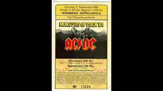 AC/DC (Live) September 2, 1984 - Nurnberg, Germany 🔊 G.Mann Master