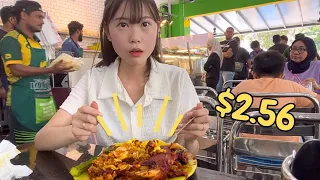 Korean girl tried Nasi Kandar in Malaysia 🇲🇾🇰🇷❤️