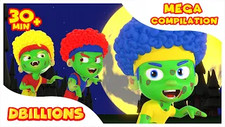 Zombie Dance with New DB Heroes | Mega Compilation | D Billions Kids Songs