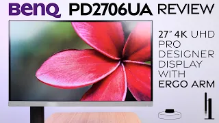 BenQ Pro Designer PD2706UA with Ergo Arm Review! Awesome Creator Display at a great price point!