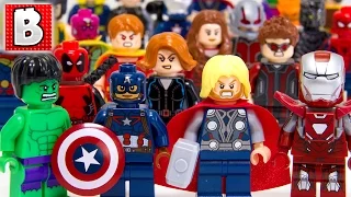 Every Lego Avengers Minifigure Ever Made!!! Ultimate Marvel Collection!