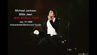 Billie Jean 1988 Bad World Tour Instrumental+Backround Vocals Live In Wembley