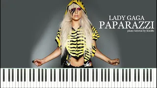 Lady Gaga - Paparazzi (Piano Tutorial + Sheets)