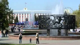 Площадь Советов  Барнаул  День Победы