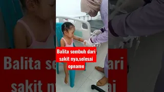 balita sembuh dari sakit,selesai opname di RUMAH SAKIT