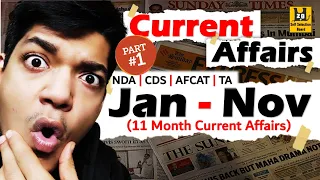 One Shot Current Affairs For CDS, NDA, TA and AFCAT  Part 1 | Shubham Varshney SSB