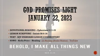 Sunday School Lesson - God Promises Light - 01222023 - SLMMBC