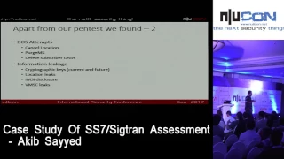 nullcon Goa 2017 - Case Study Of SS7/Sigtran Assessment by Akib Sayyed